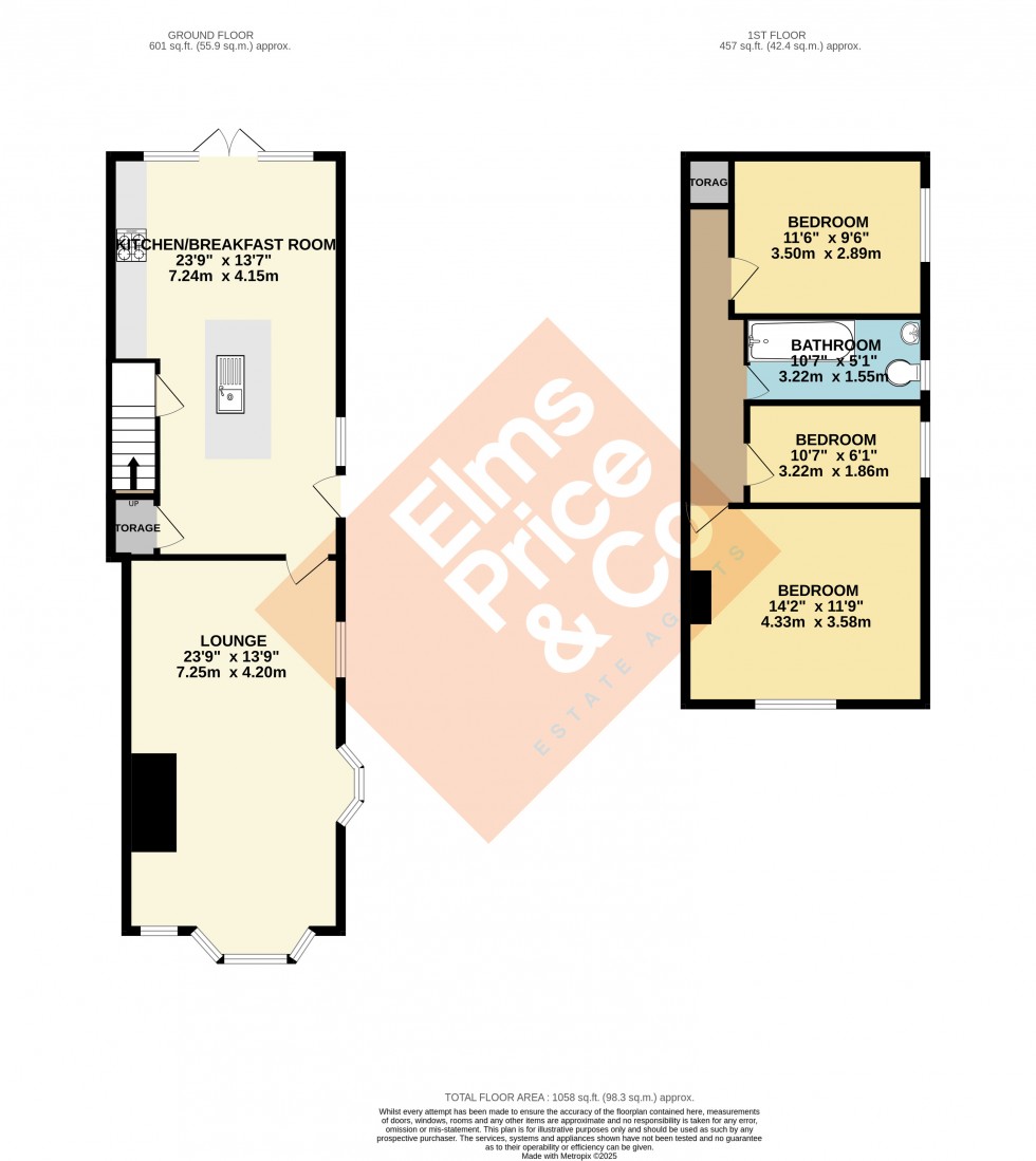 Floorplan for Nayland Road, Mile End, Colchester