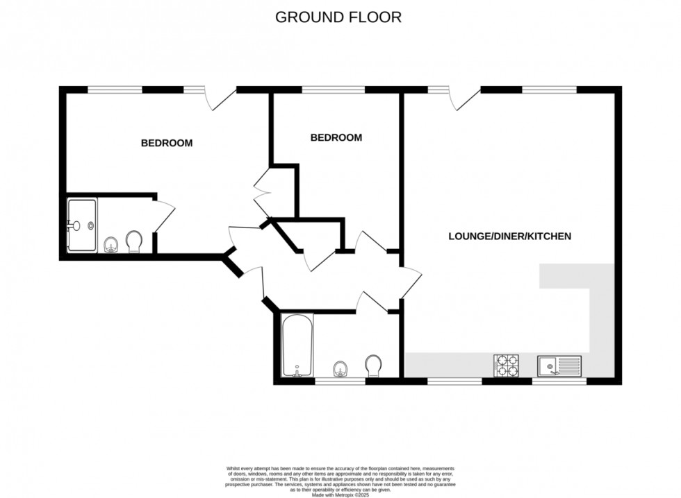 Floorplan for Walter Radcliffe Road, Wivenhoe