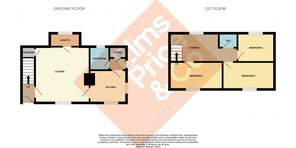 Floorplan for Rookery Cottages, Nayland Road, West Bergholt