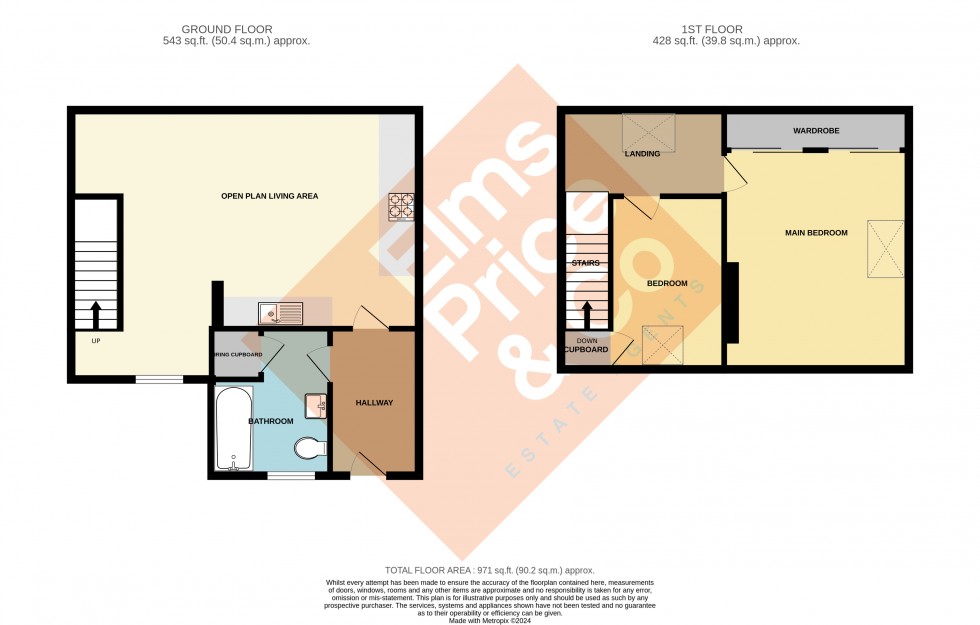 Floorplan for The Old School House, Church Street, Rowhedge