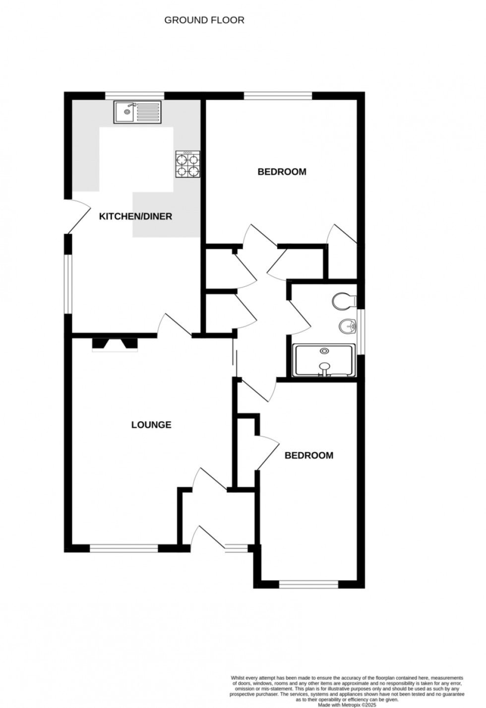 Floorplan for Belmont Crescent, Colchester
