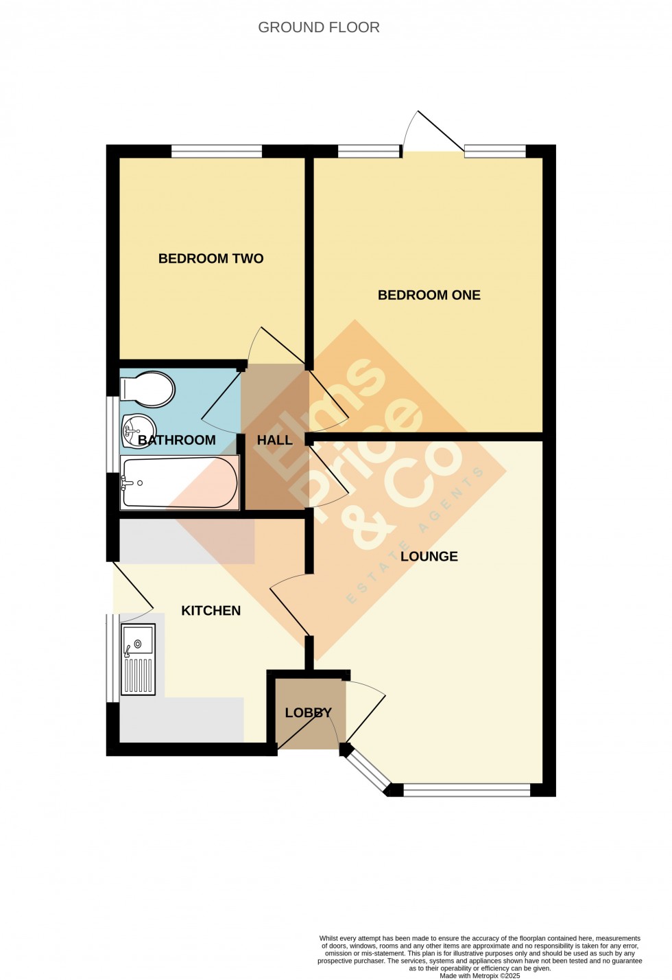 Floorplan for Thompson Avenue, Poets Corner, Colchester