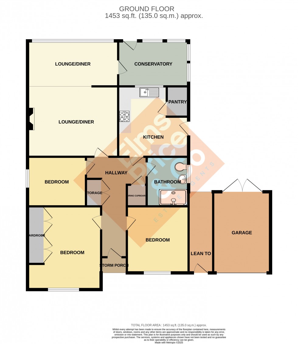 Floorplan for Winston Avenue, Prettygate, Colchester