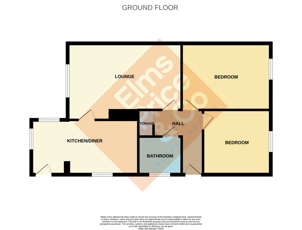 Floorplan for Pelham Close, Dovercourt, Harwich